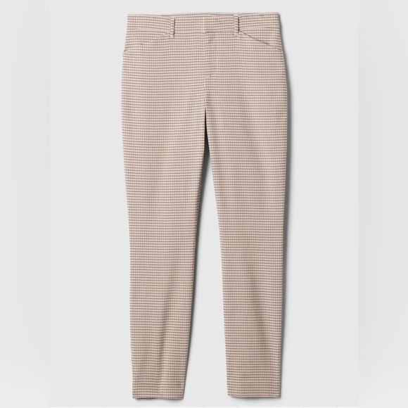 Gap Plaid Mid Rise Skinny Ankle Pants - Picture 7 of 7